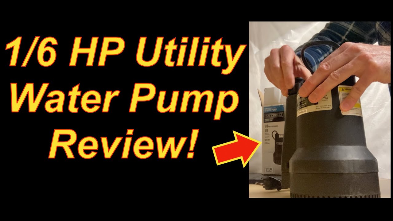 120 Volt, 1/6 HP, 28 GPM Utility Water Pump Overview!