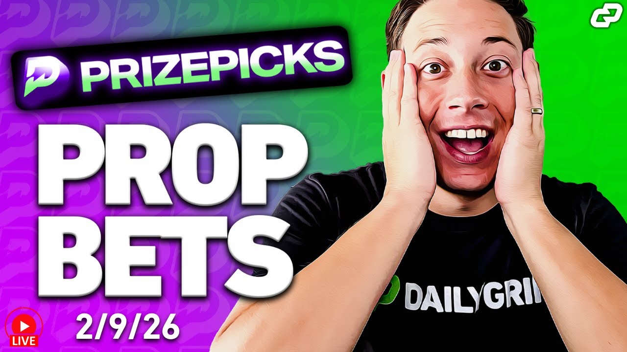 TOP PRIZEPICKS NBA, NFL, NHL, CBB & ESPORTS PLAYER PROPS for TODAY 2/9 | Sports Betting (LIVE)