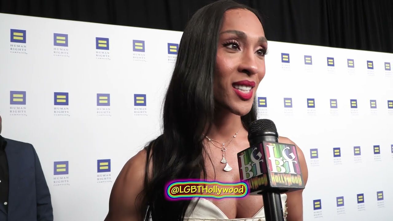 MJ Rodriguez fun on the red carpet 👑 HRC |LGBT Hollywood