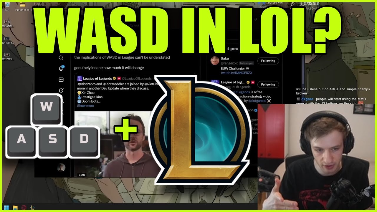 Nemesis & Rangerzx Discuss WASD Movement in LOL