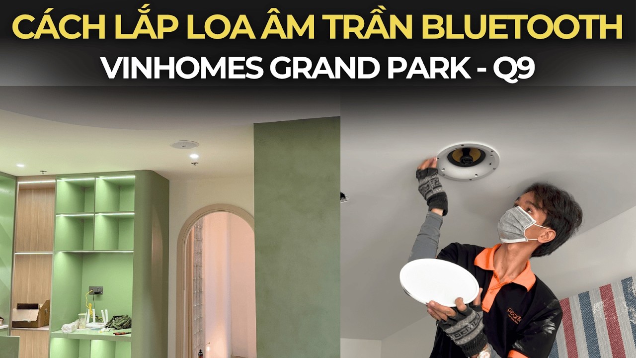 Cách lắp đặt LOA ÂM TRẦN BLUETOOTH KHÔNG CẦN AMPLY cho phòng khách căn hộ | Pearller HSR182-6BT