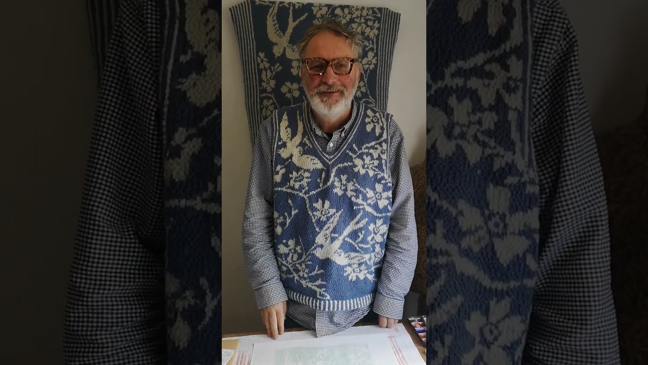 SWALLOWS VEST stranded colourwork knitting fairisle