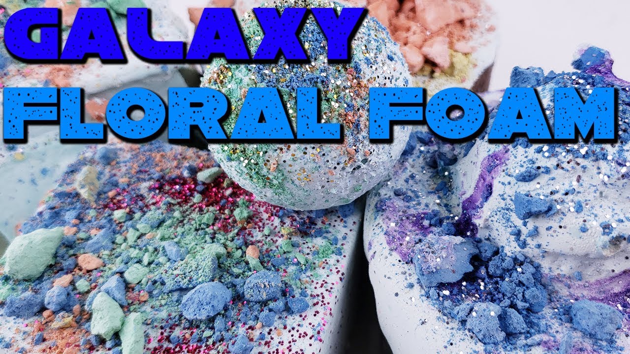 ASMR Comet Paste Covered Floral Foam Crushing - Satisfying Floral Foam ASMR