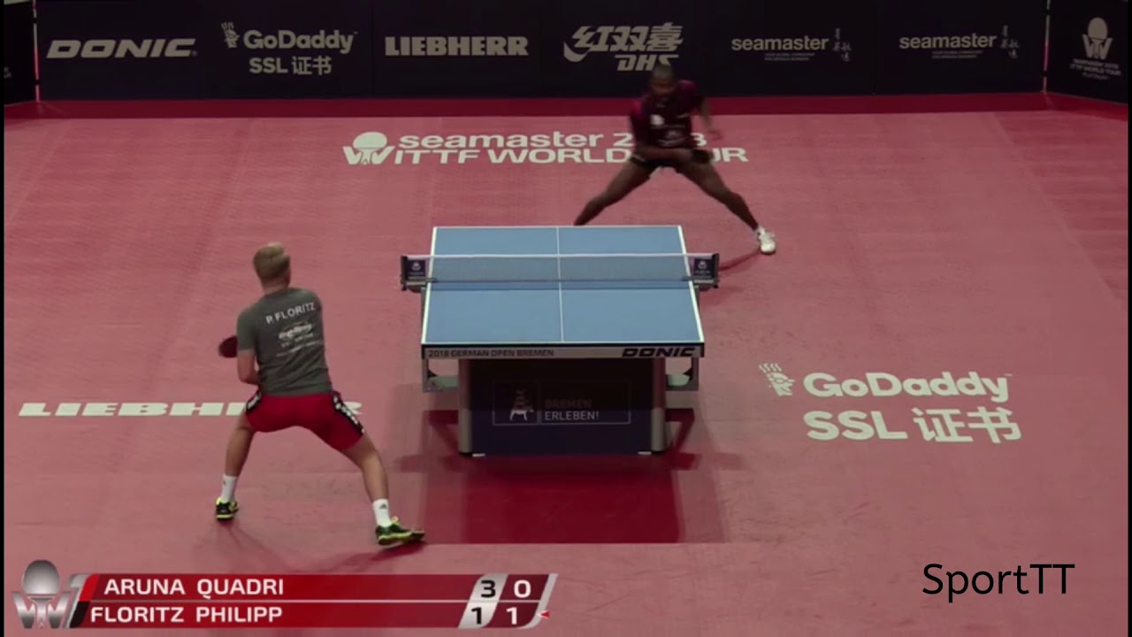 Aruna Quadri vs Philipp Floritz [ German Open 2018 Quali]