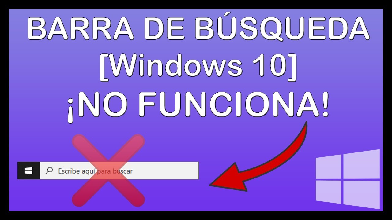 La Barra de B&uacute;squeda NO Funciona en Windows 10 (2022) ✅ Soluci&oacute;n