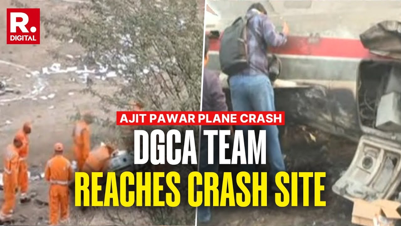 Ajit Pawar Plane Crash: DGCA Team Reaches At Crash Site, Probe Underway