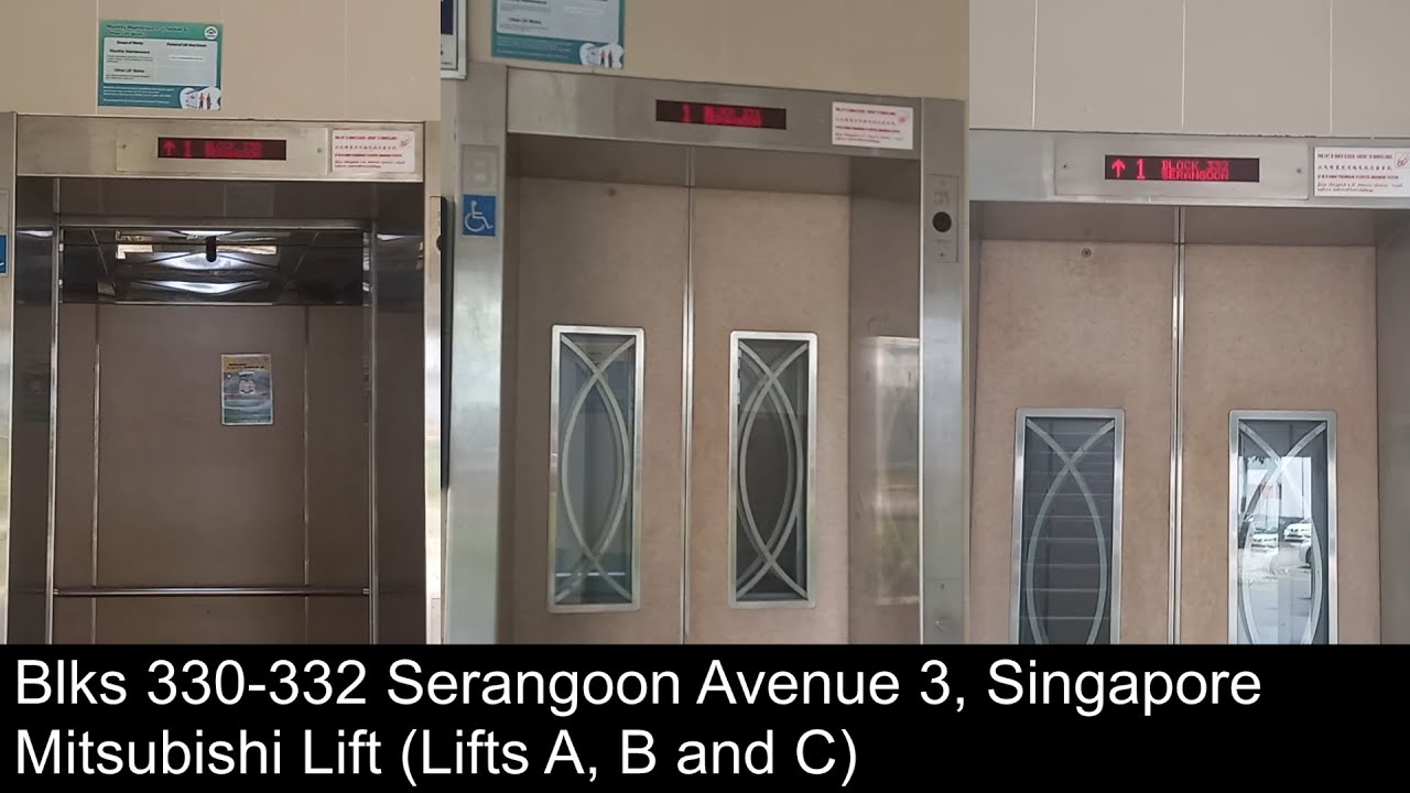 Blks 330-332 Serangoon Avenue 3 - Mitsubishi Lift (Lifts A, B and C)