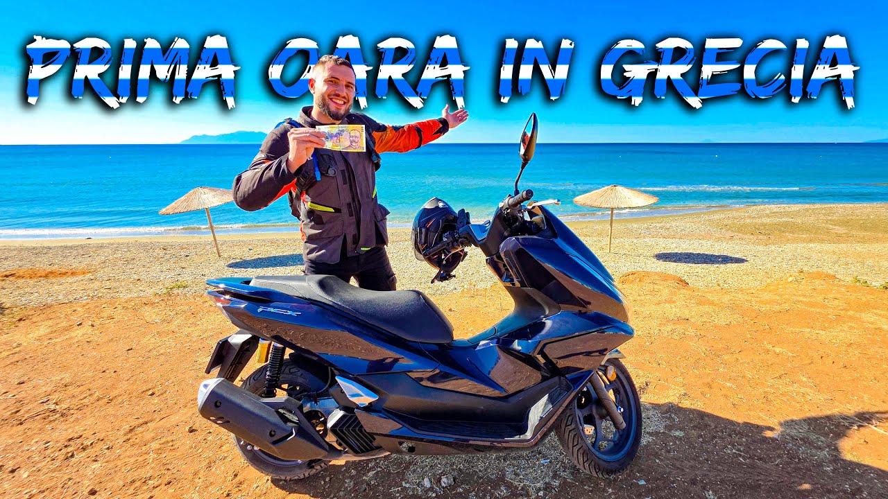 AM PLECAT IN GRECIA CU 100 LEI PE SCUTER