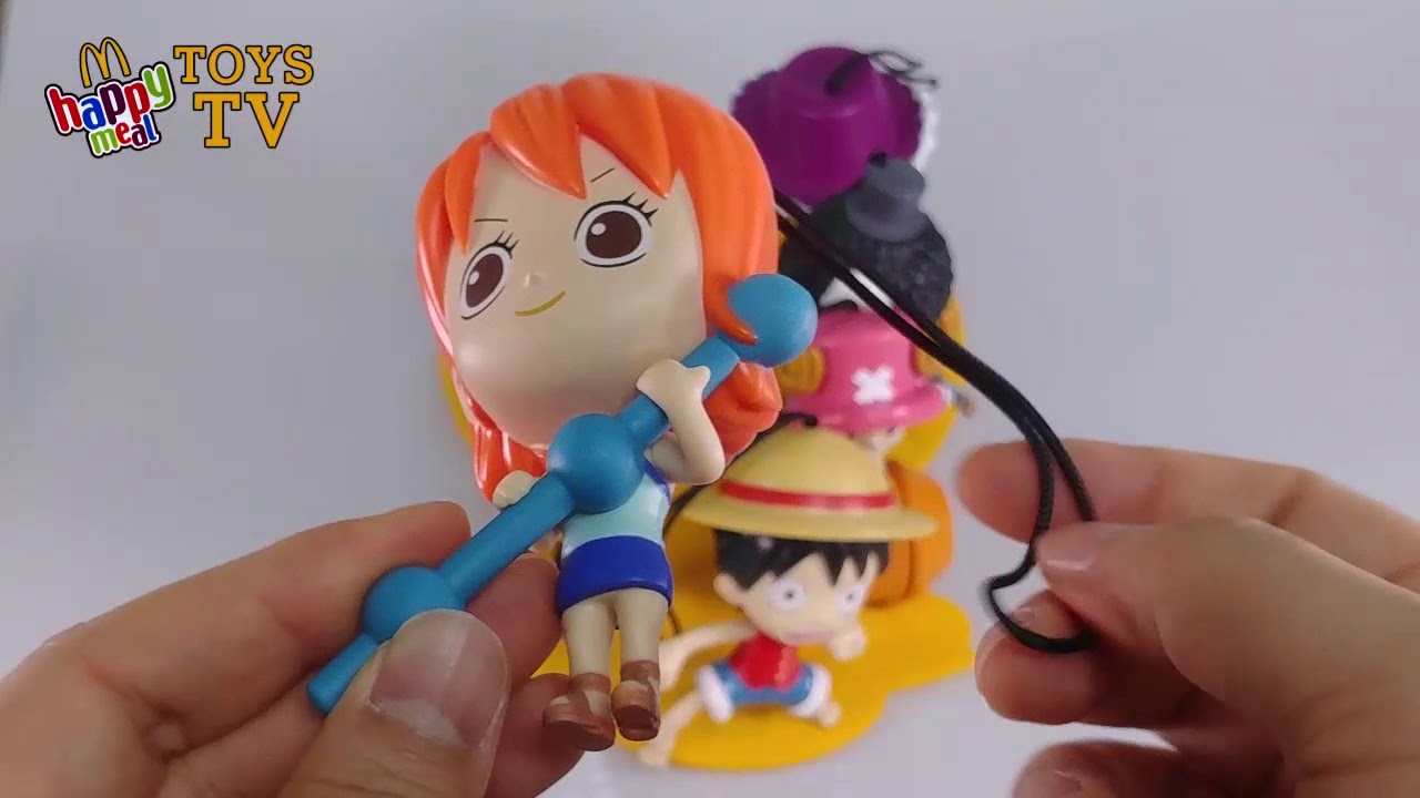 2014 ONE PIECE McDONALDS HAPPY MEAL TOYS VIDEO REVIEW
