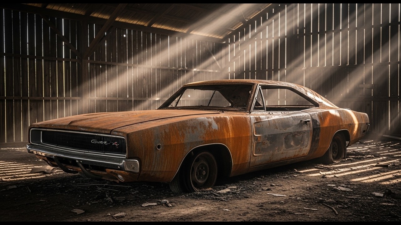 ASMR Car Restoration! 1968 Dodge Charger Full Restoration: Burnt to New