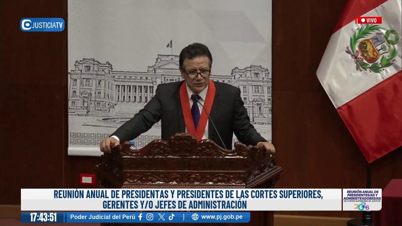 🔴#EnVivo | Reunión Anual de Presidentas y Presidentes de las Cortes Superiores, Gerentes
