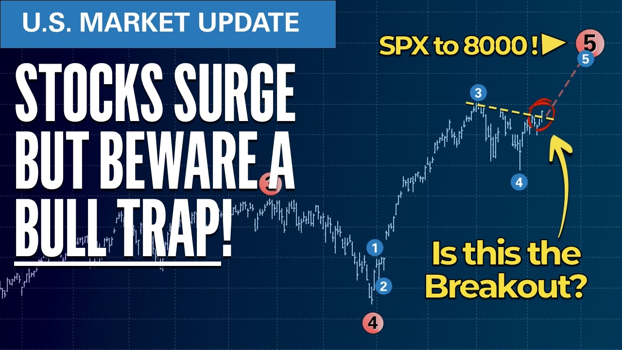 Пробой или ловушка для быков? Взлет акций | Технический анализ S&P500, VIX и волн Эллиотта