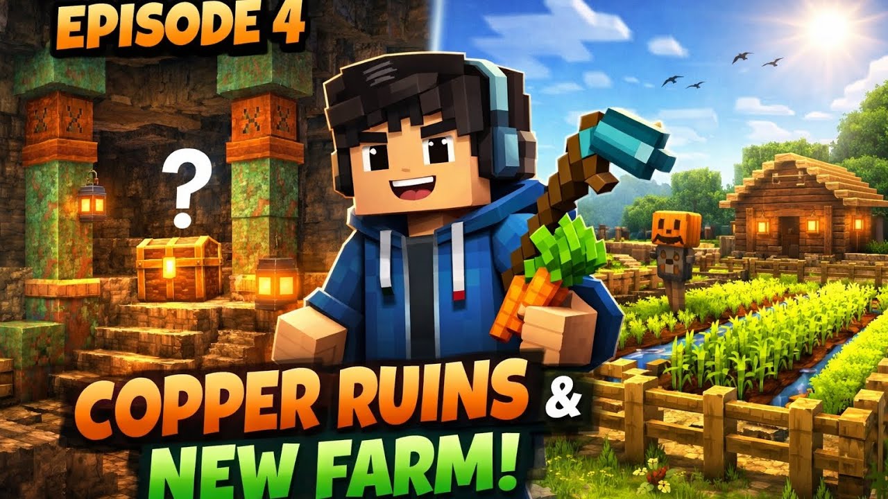 Apni khudki kheti aur murgiya  😃 | Minecraft