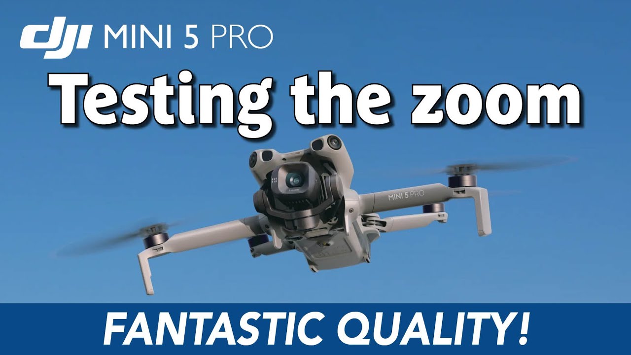Первый полет с Mini 5 Pro — тестирование зума.