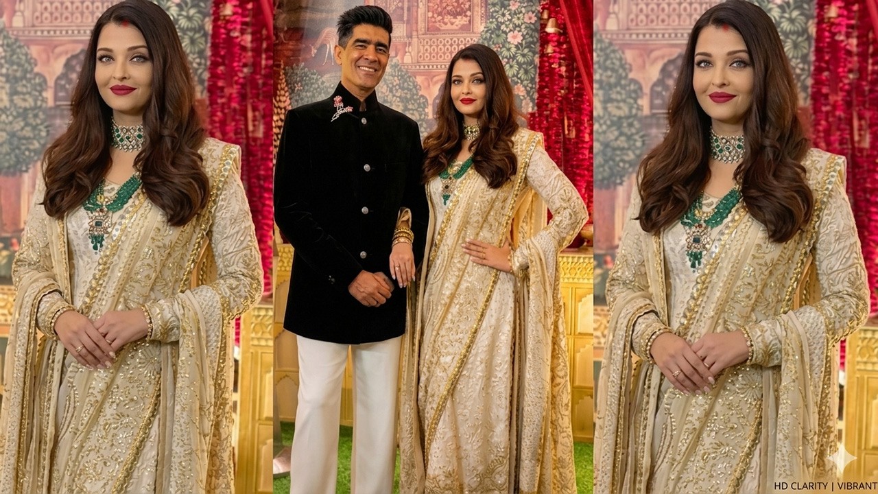 Aishwarya Rai looks unrecognizable in her New Look at Manish Malhotra's New Look!