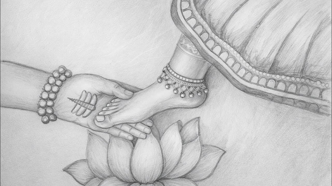 How to draw shivshakti beautiful drawings|Pencil shading easily 🦚✨
