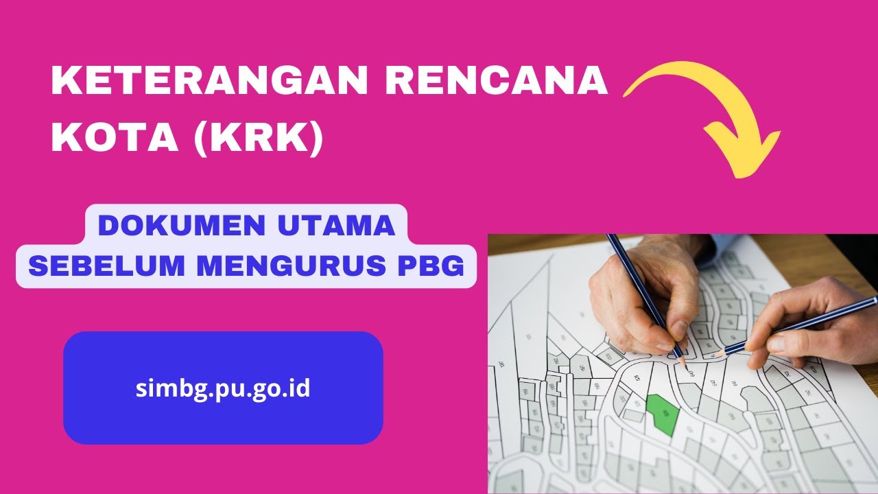 🔴Keterangan Rencana Kota | KRK/KKPR | Untuk PBG‼️