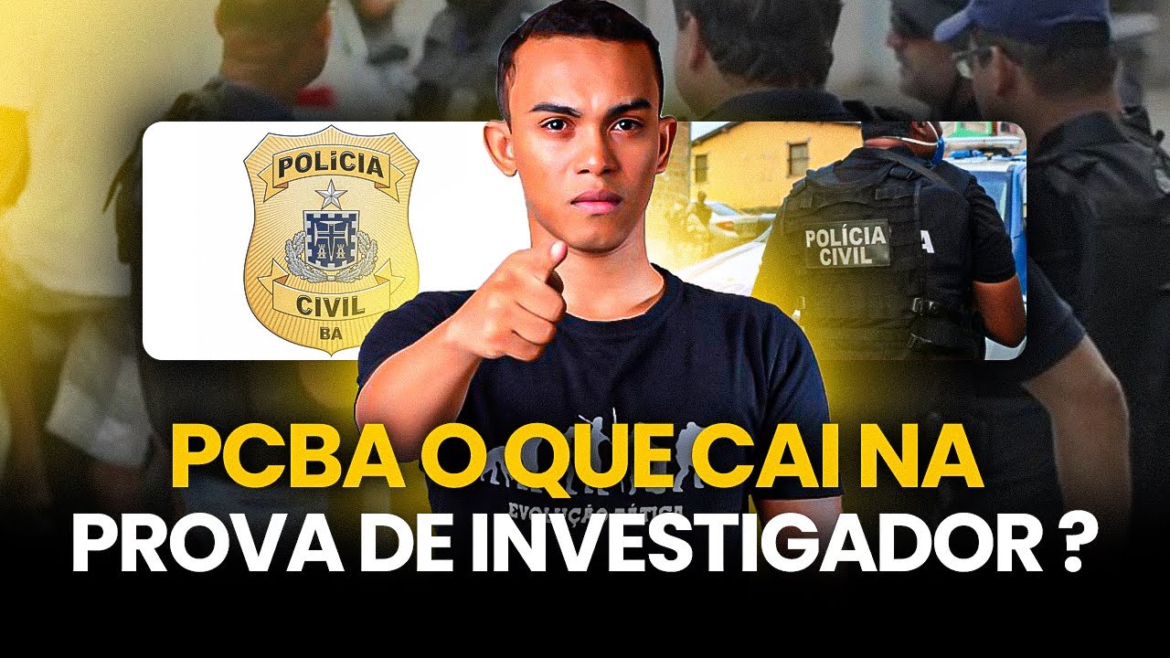 CONCURSO PCBA INVESTIGADOR DE POL&Iacute;CIA 500 VAGAS EDITAL EM BREVE!!! 