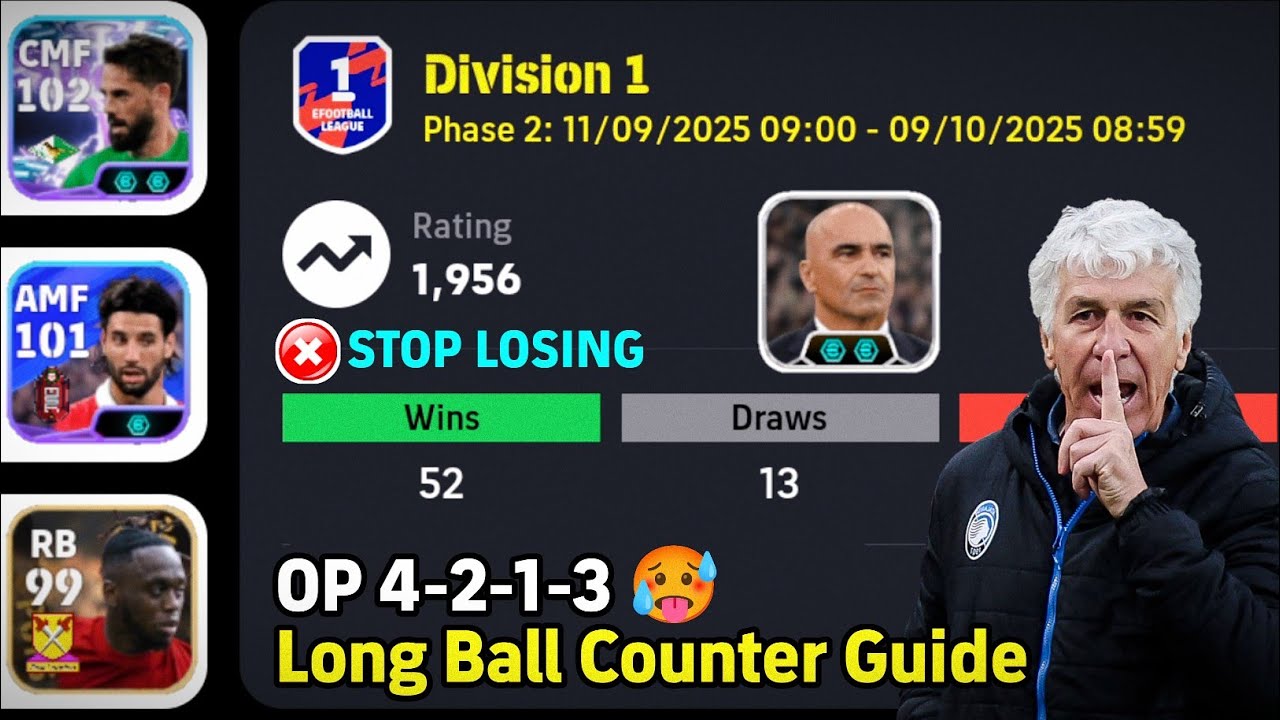 Идеальная схема 4-2-1-3 🥵🚀 Лучшая схема построения команды в eFootball 2026 | Stop Loss Formation 🔥