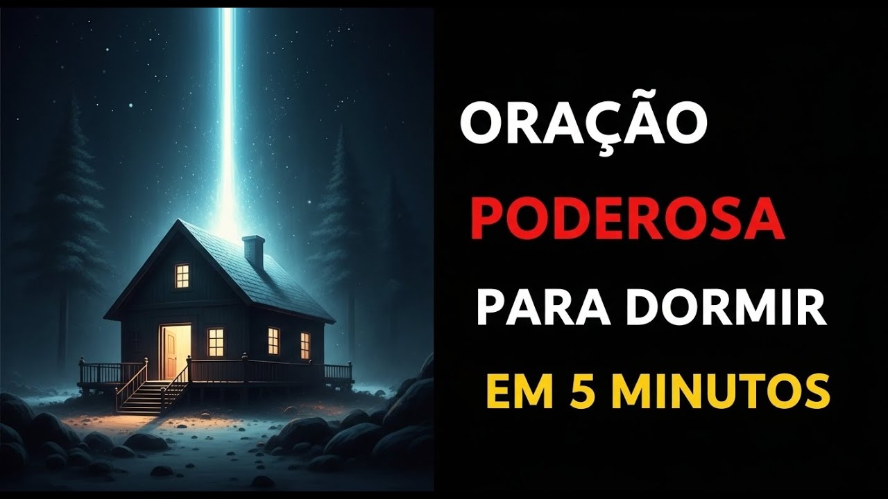 ORAÇÃO PARA DORMIR, OUÇA E VOCÊ ADORMECERÁ em 5 MINUTOS, SUA CASA É ILUMINADA POR DEUS