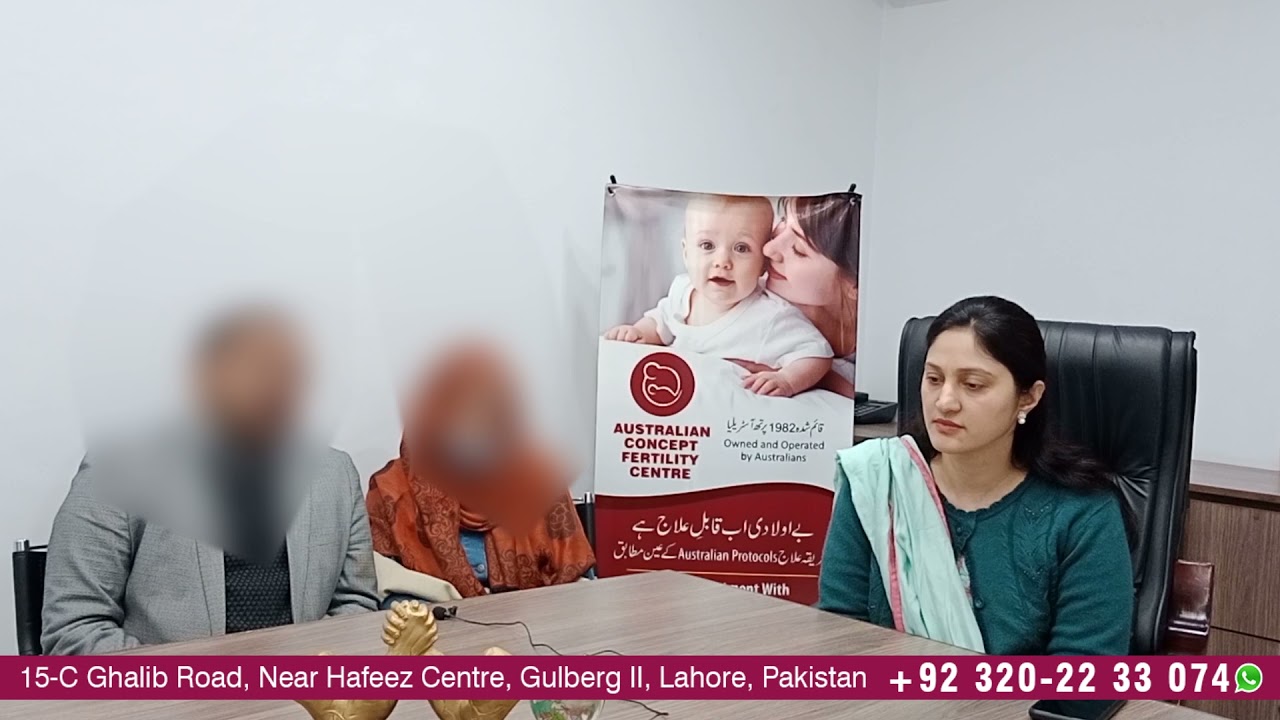 IVF/ICSI Successful Couple at Australian Concept Fertility Centre Lahore.