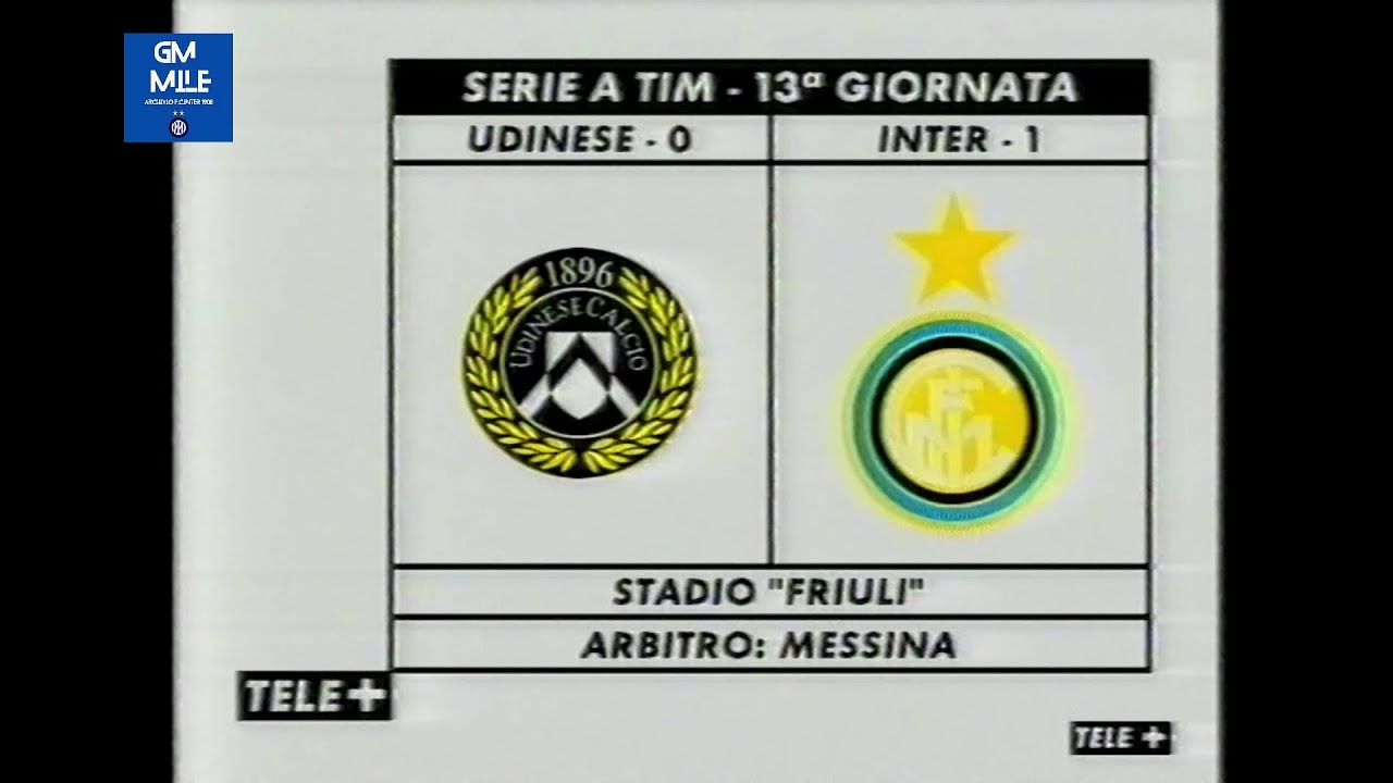 1998-99 (13^ - 13-12-1998) Udinese-INTER 0-1 [Ronaldo] Gol - Tele+