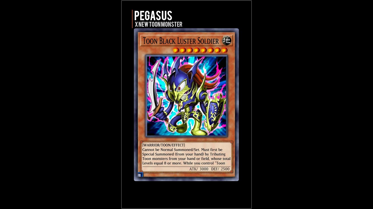 Yugioh Duel Links - Pegasus summon Toon Black Luster Soldier