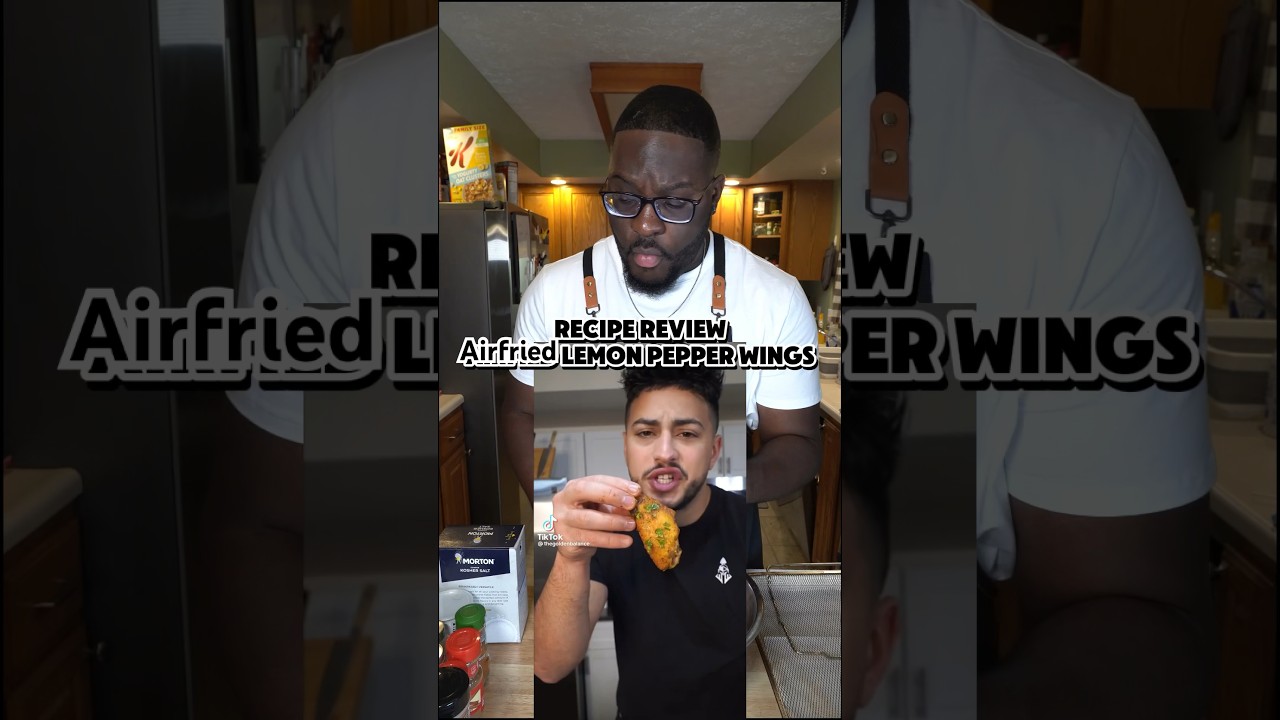 @thegoldenbalance Recipe for Airfried Lemon Pepper Wings!! #shorts #foodreview #healthy