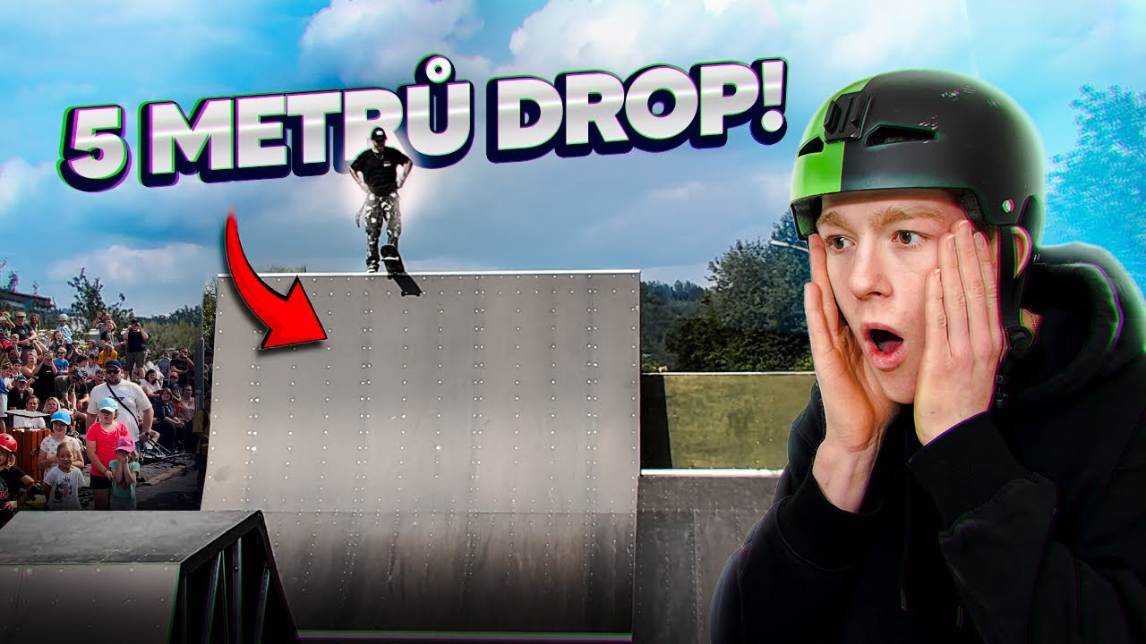 5 METRŮ RAMPA NA SKEJTU!? /Nový skatepark u Brna!