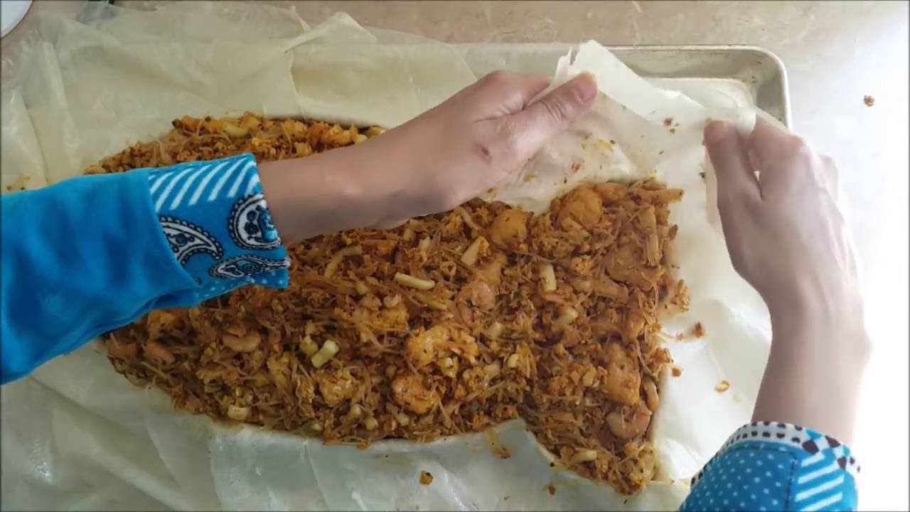 partie 2 ---- طريقة تحضير بسطيلة الحوت رائعة المذاق (تحمر ليك وجهك قدام ضيافك) ــ الجزء 2