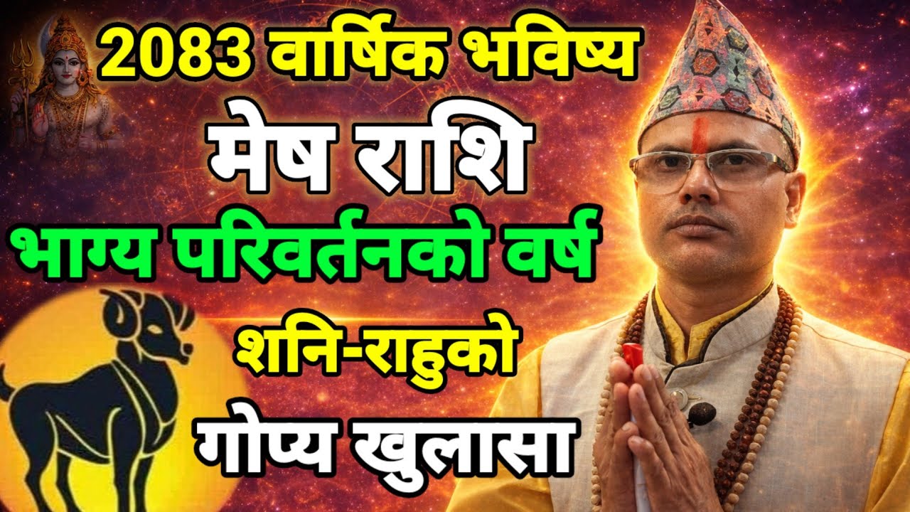 2083 वार्षिक भविष्य #मेषराशि #भाग्य_परिवर्तन_योग #घाटा #या #नाफा ? #meshrashi #तारानाथ_भण्डारी 