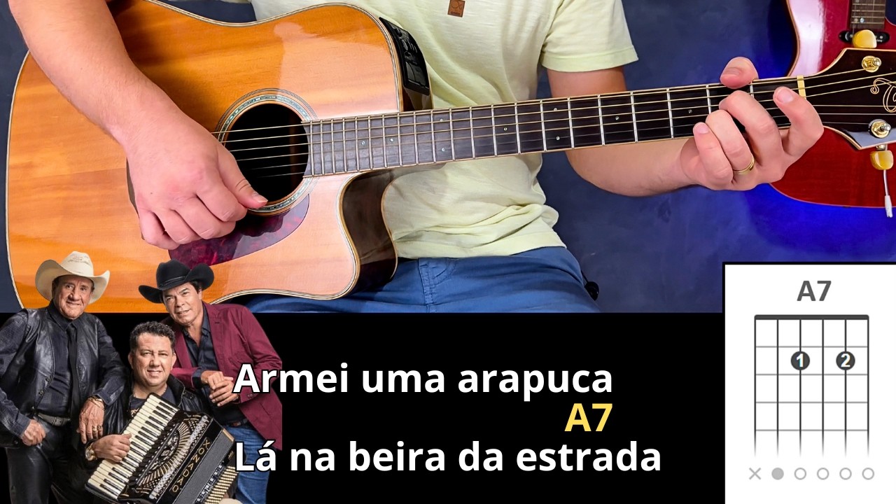 Como Tocar ARAPUCA (3 Acordes Sem pestana) Trio Parada Dura/  Victor e Léo