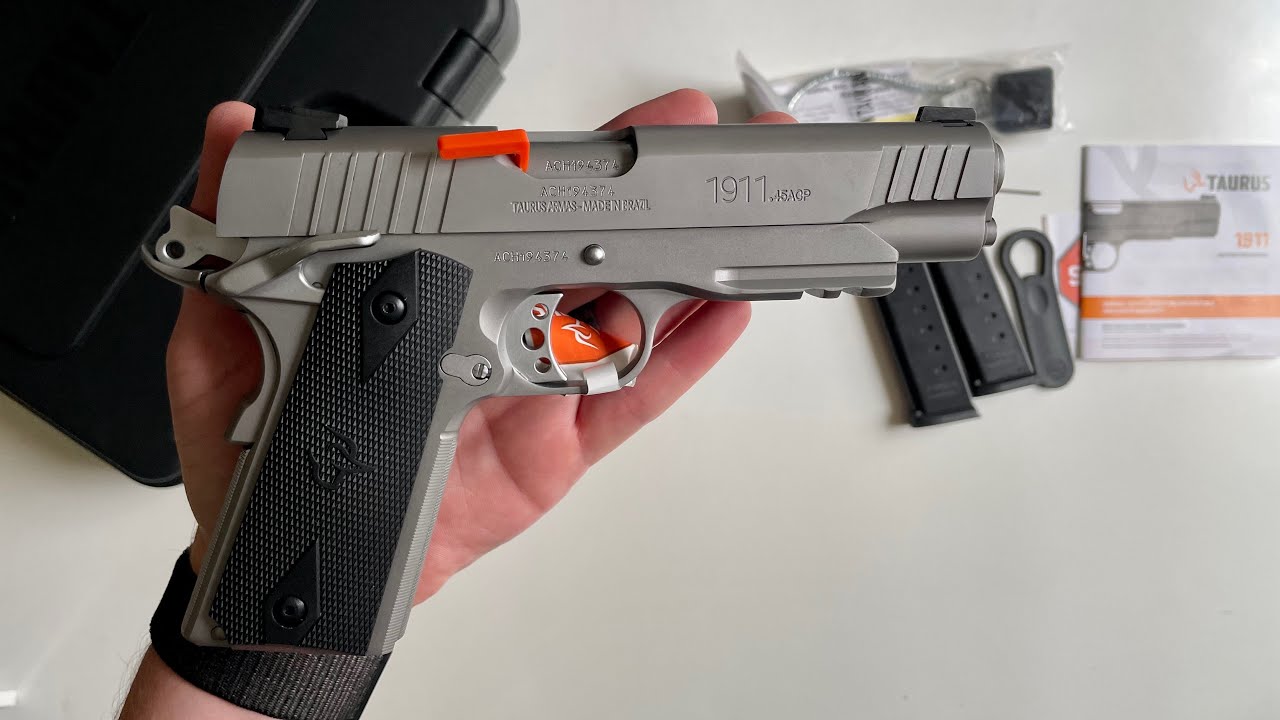 Распаковка — Taurus 1911 (нержавеющая сталь)
