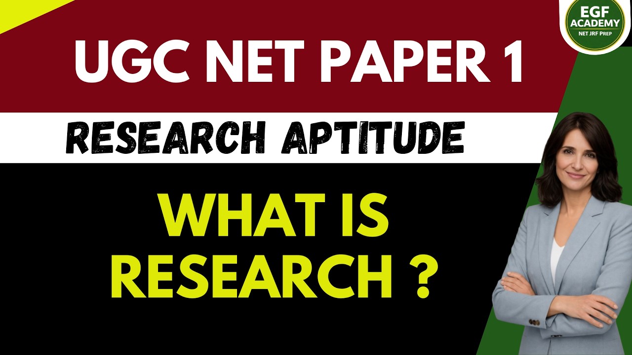 Introduction to Research | Unit 2: Research Aptitude | UGC NET JRF