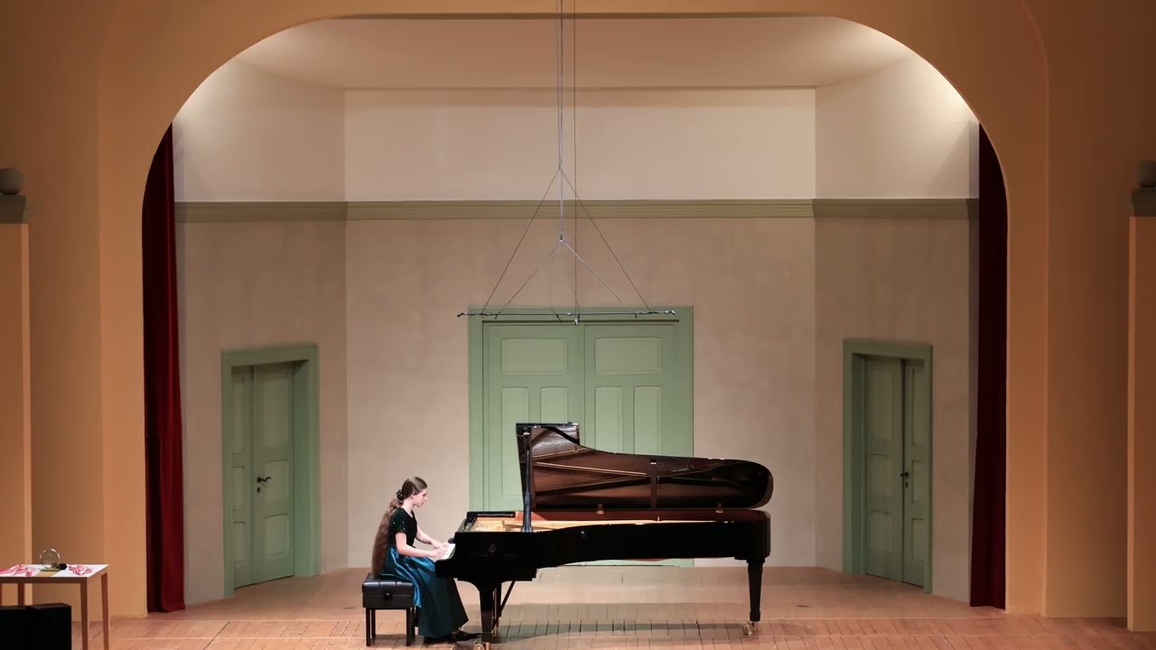 Eliana Zoe Bechtold performs in the Markus Sittikus Hall in Hohenems