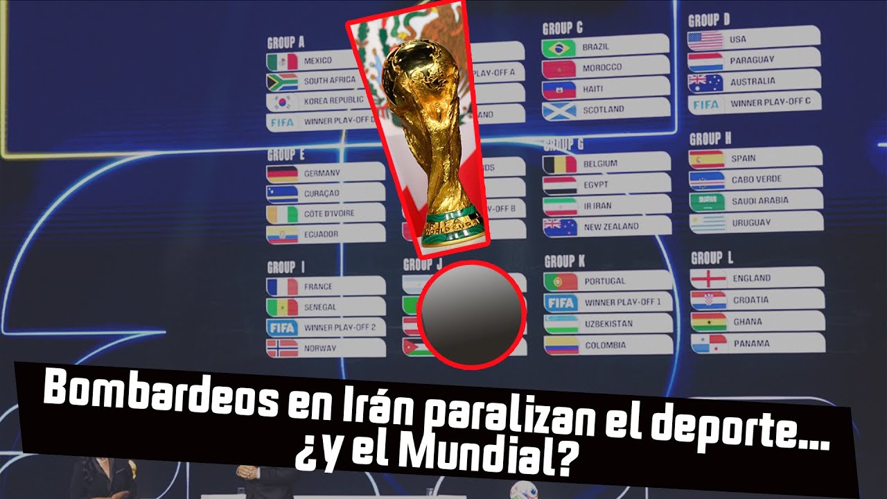 Bombardeos en Ir&aacute;n paralizan el deporte... &iquest;y el Mundial?