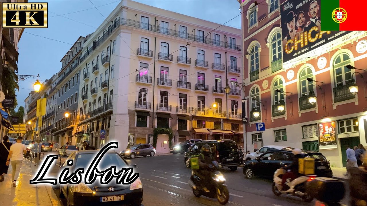 🇵🇹Lisbon Summer Walk - Camões Square -【4K 60fps】