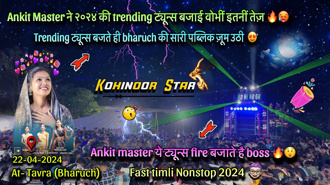 Ankit Master ने ट्रैंडिंग ट्यून्स बजाईं वोभीं इतनी तेज़ 🥵| Kohinoor Star Band | At Tavra 22-04-2024