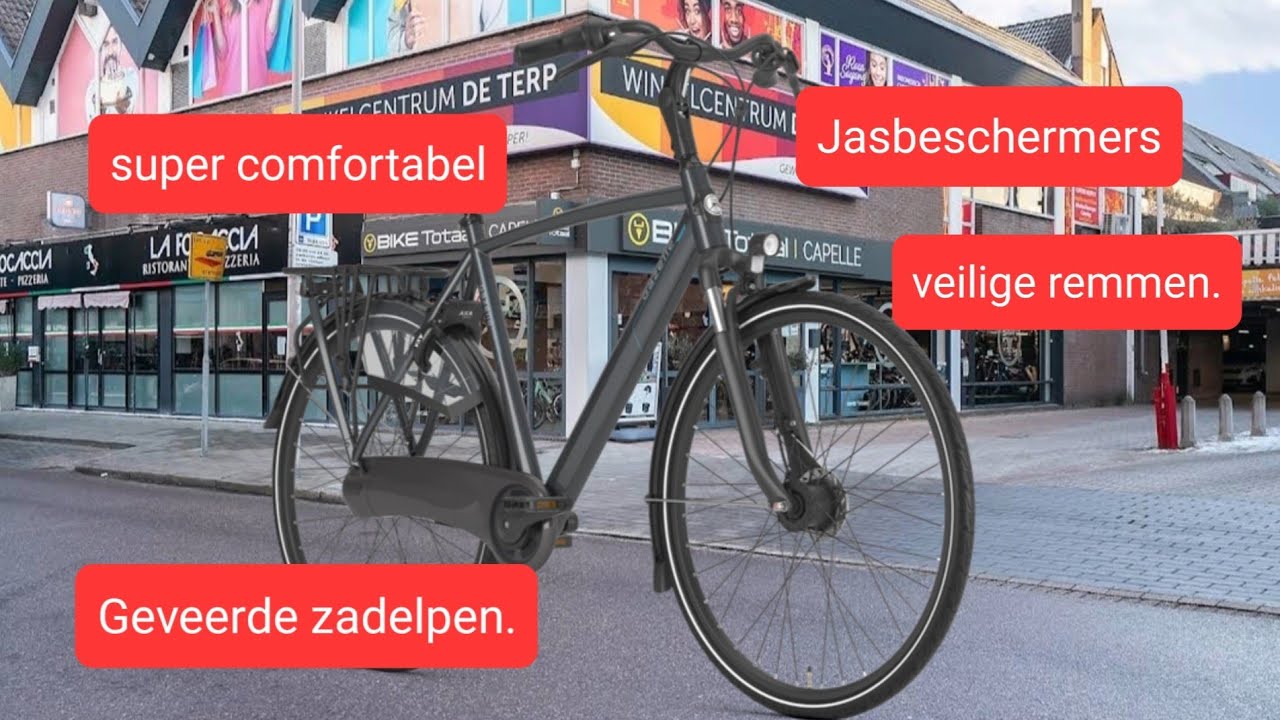 Wat maakt deze fiets zo comfortabel? Gazelle orange c7+.