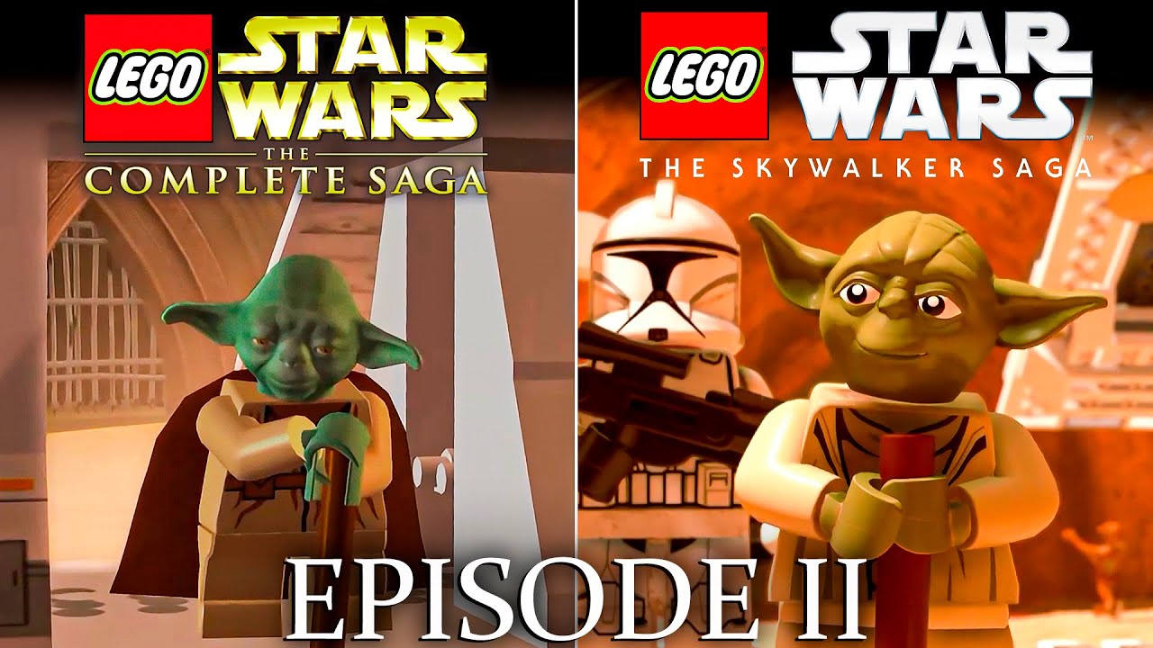 Lego Star Wars The Skywalker Saga vs Complete Saga Graphics Comparison (Episode II) #legostarwars