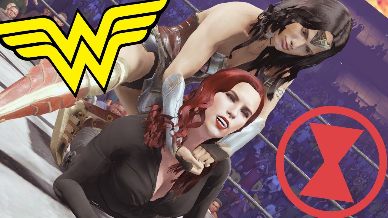 Чудо-женщина против Чёрной Вдовы | WWE 2K22 | Фэнтези-бои — Супергерои