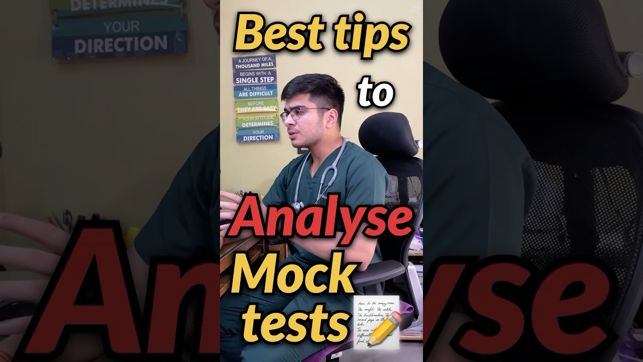 Akhir Mock test kaise analyse kre!?🤫📝 #neet #neet2026 #mbbs #neetaspirant #trending