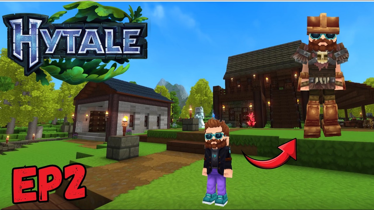 Upgrading Armor and Building a Cozy Storage Shed in Hytale! Episode 2 (Blind Playthrough)