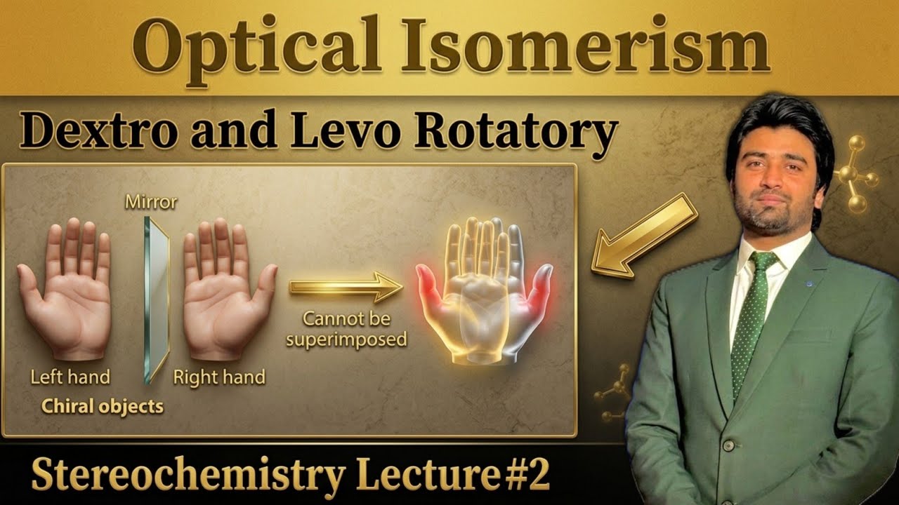 Optical Activity | ChiralCarbon | Enantiomers | Dextro and Levo Rotatory Compunds #PPL