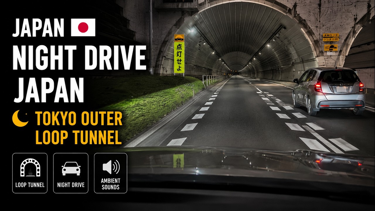 Night Drive Japan 🌙 Tokyo Outer Loop Tunnel