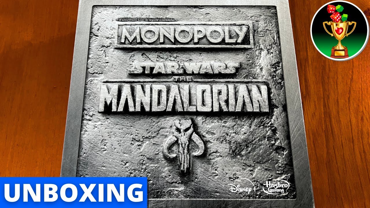 🖤Hasbro MONOPOLY Star Wars THE MANDALORIAN [Juego de Mesa, Tokens & Tablero]✅Reglas, Instrucciones