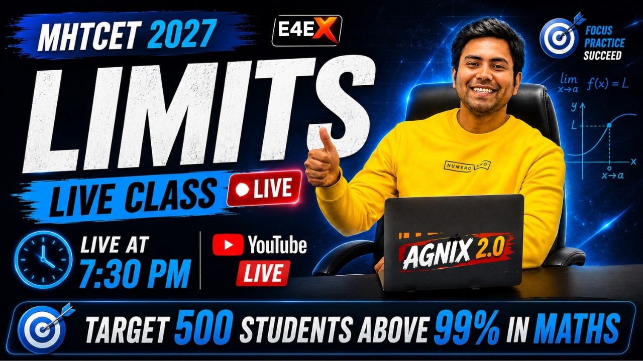 LIMITS | Lecture 1 | MHT-CET 2027 Maths | Complete Basics from Zero | AGNIX 2.0