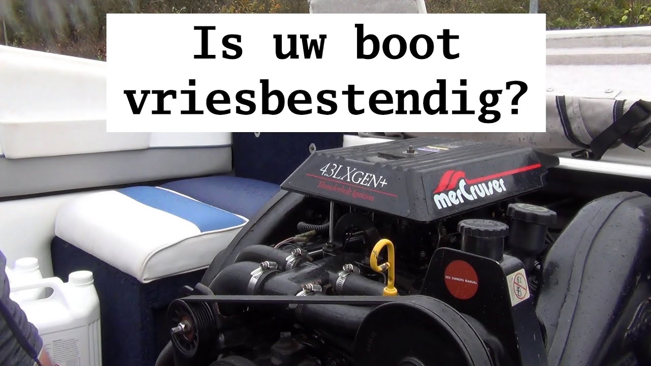 Hoe maak je een boot vriesbestendig voor de winter?