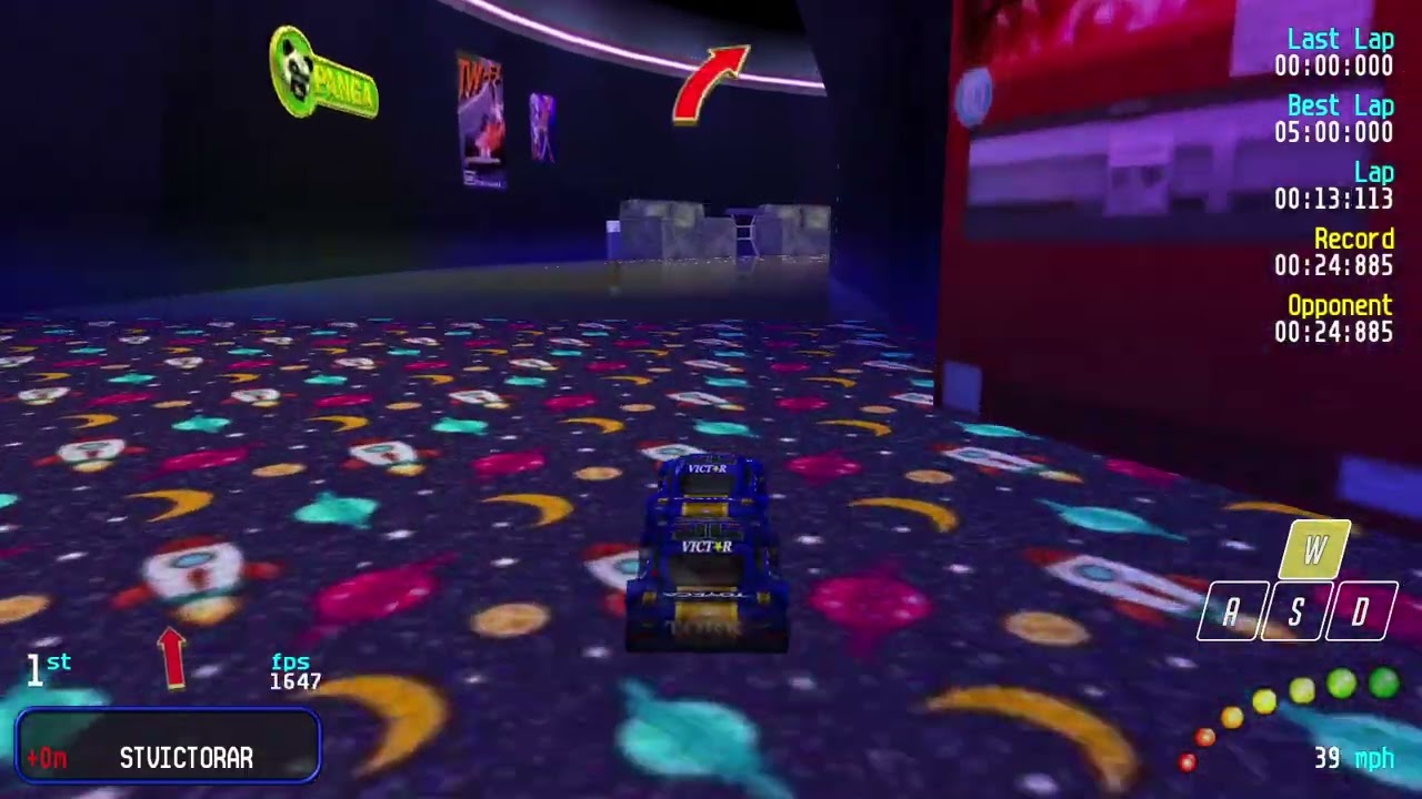 Re-Volt (RVGL) Time Trial - Game Room 1 - 00:24:858 [WR]