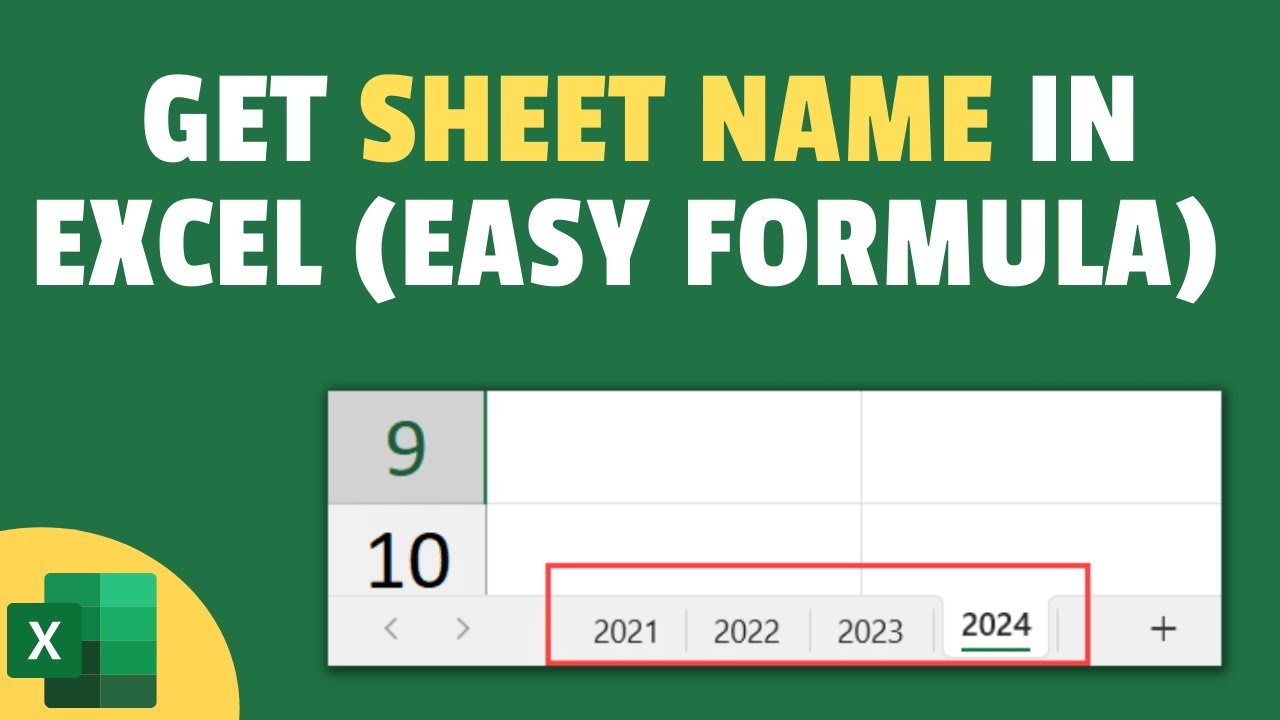 Get the Sheet Name in Excel (Easy formula)
